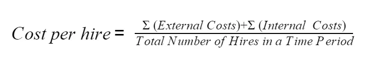 cost per hire formula