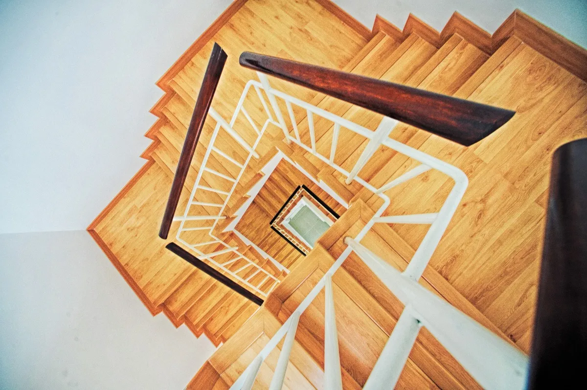 wooden stairs